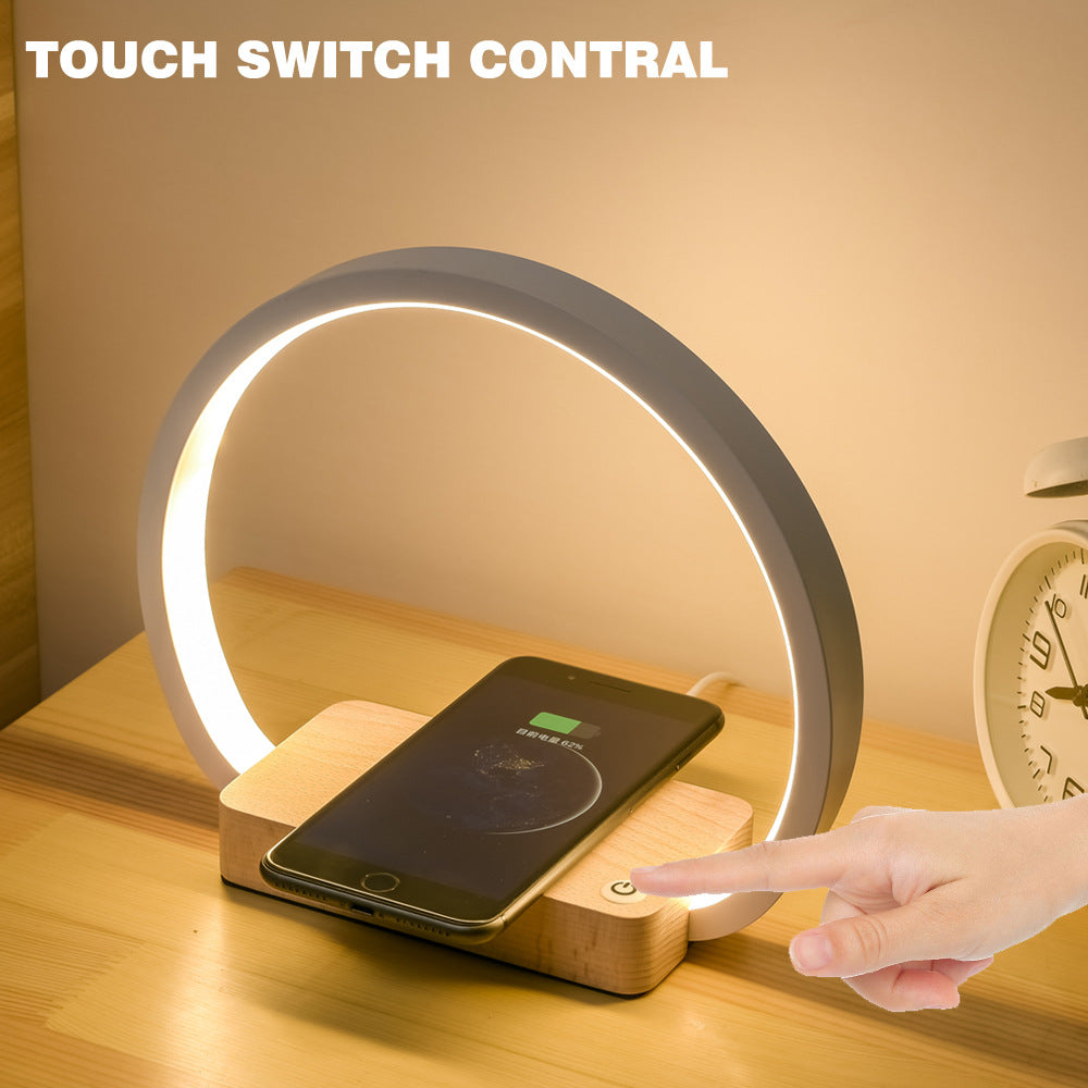 Candeeiro de secretária LED multifuncional com base de carregamento