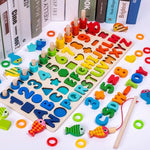 Rompecabezas 3D de números y letras para niños, juguete educativo geométrico digital de colores para bebés