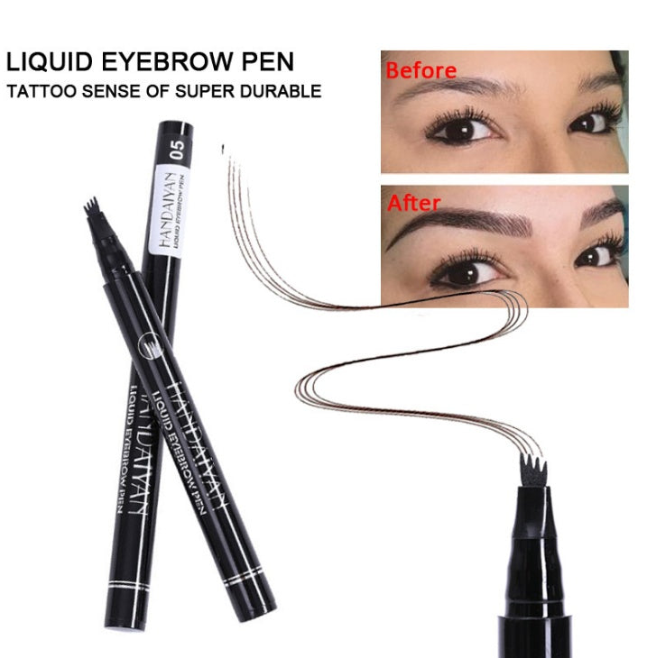 Fork-Tip Eyebrow Pencil, Waterproof