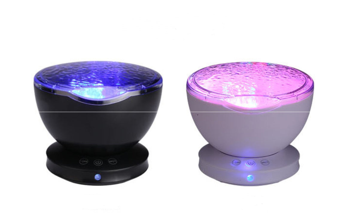 Projecteur de vagues océaniques veilleuse avec haut-parleur