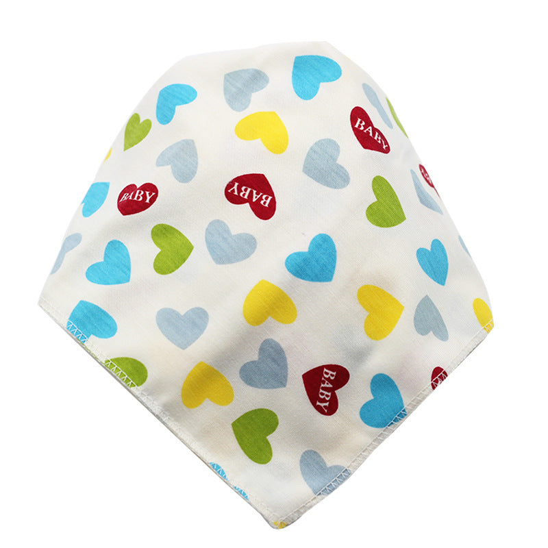 Waterdichte driehoekige baby-slabbetjes van katoen met cartoonprint, bandana-slabbetjes voor kwijlen, pasgeborene