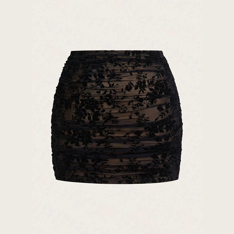 Lace Mini Skirt
