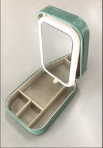 LED Lighted Makeup Mirror with Storage Box