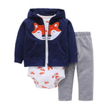 Tweedeelige katoenen baby-outfitset