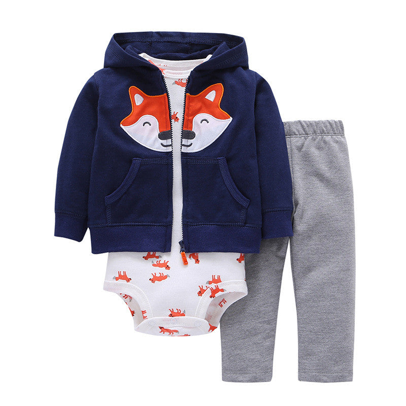 Tweedeelige katoenen baby-outfitset