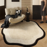 Tappeto rotondo in stile vintage francese