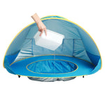 Pop-up-Baby-Strandzelt mit Sonnenschutz