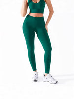 Pantaloni da yoga a vita alta senza cuciture da donna