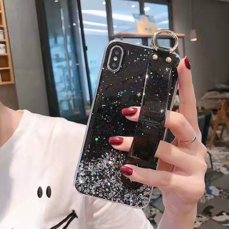 Glitter Phone Case with Wrist Strap