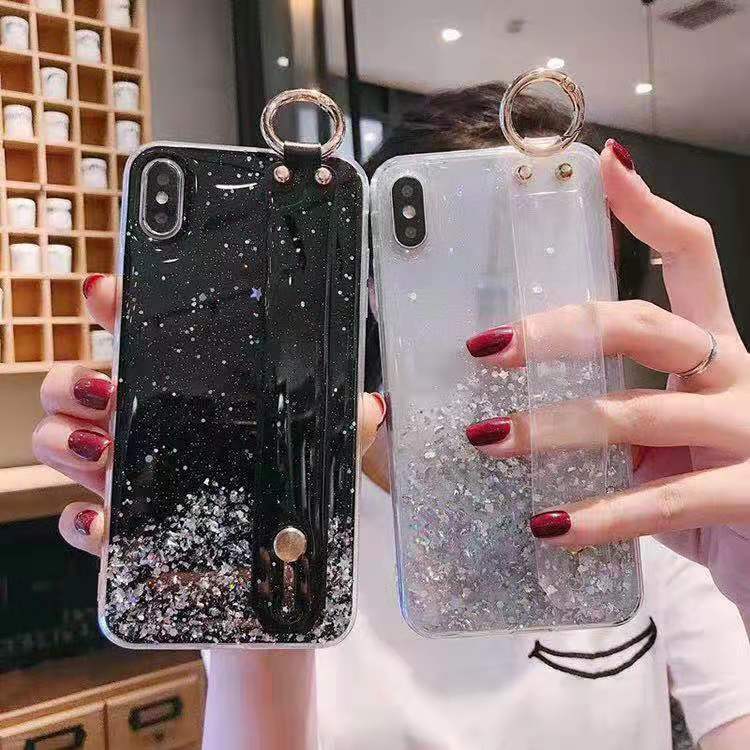Glitter Phone Case with Wrist Strap