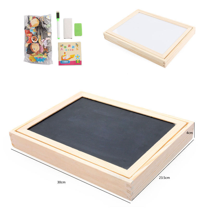 Puzzle Magnético Infantil de Animais com Desenhos Animados Quadro de Encaixe para Crianças