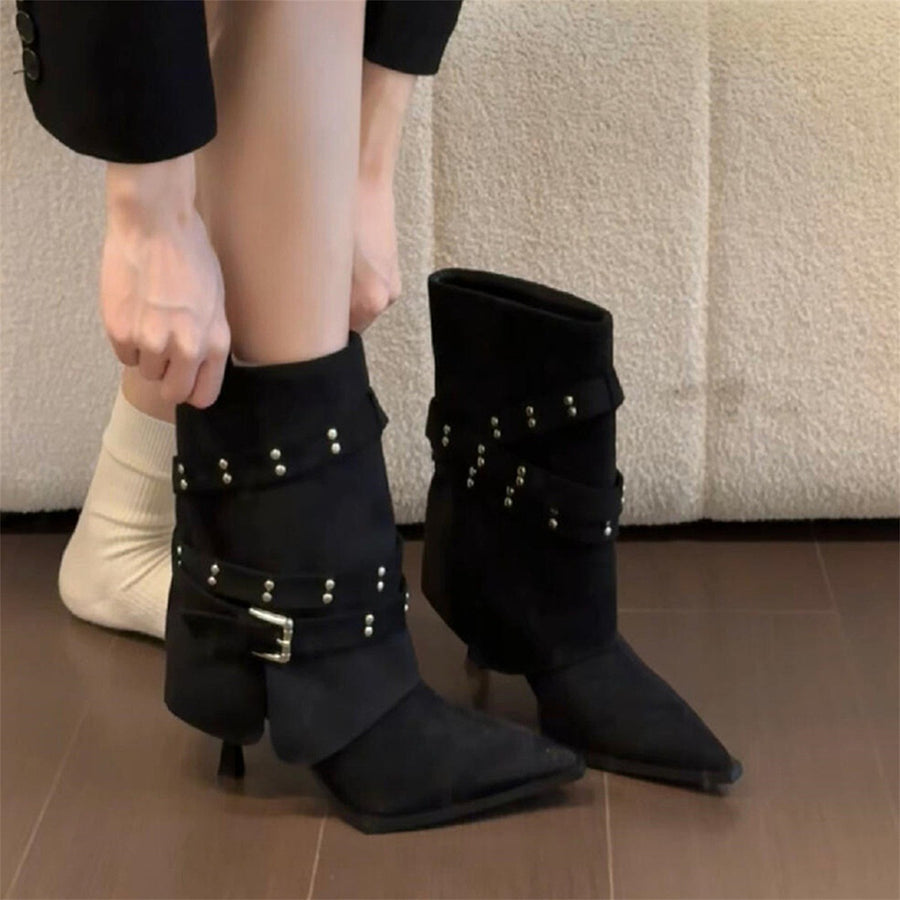 Women's Pointed-Toe Stiletto Ankle Boots