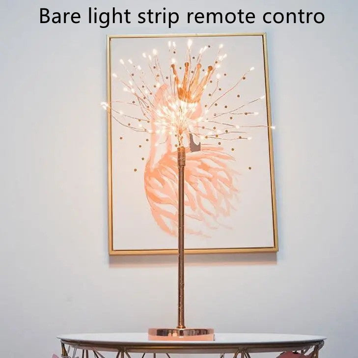 Lampada da tavolo a piume con telecomando