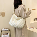 Winter Personalized Bags for Women Crossbody Bag with Rhombus Stitching Design Commuting C
