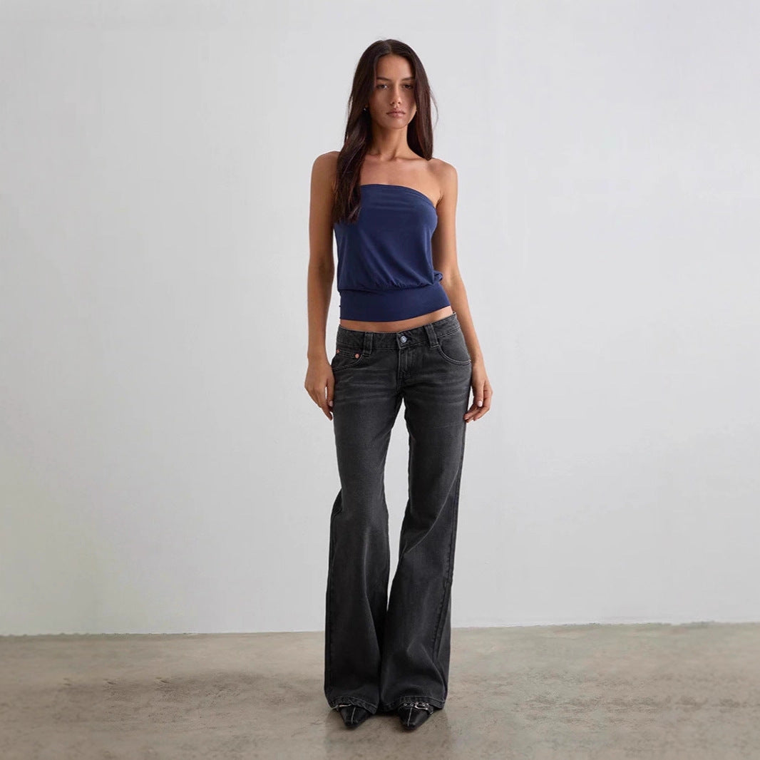 Slim Micro-Flared Stretch Jeans
