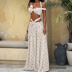 Set aus Träger-Crop-Top und Maxirock