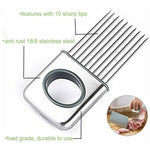 Stainless Steel Onion and Vegetable Holder Slicer