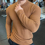 Klassischer langärmeliger Herren-Strickpullover
