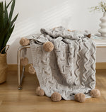 Nordic Knitted Chenille Blanket
