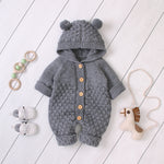 Combinaison en maille à capuche