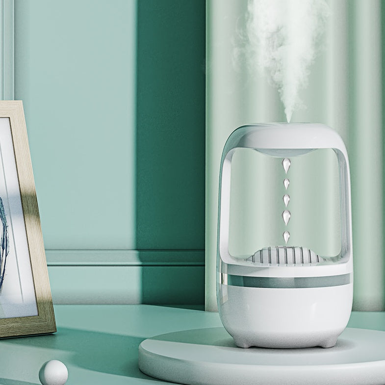 Humidificateur anti-gravité à effet goutte d'eau