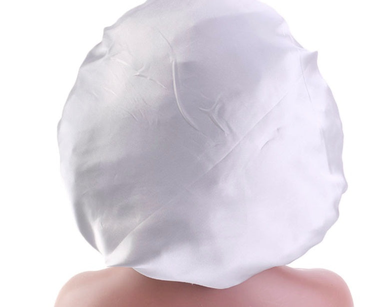 Gorro de dormir de satén de seda con estampado