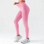 Pantaloni da yoga a vita alta senza cuciture da donna