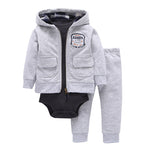 Tweedeelige katoenen baby-outfitset