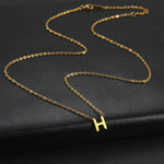 Personalisierte Buchstaben-Halskette mit Anhänger, 18K Gold
