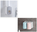 Automatischer Zahnpastaspender mit Zahnbürstenhalter-Set