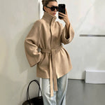 Manteau double face minimaliste et raffiné