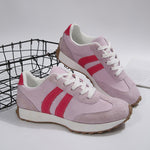 Zapatillas retro de suela gruesa para mujer