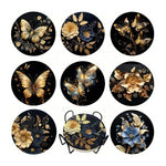 Kit de porta-copos para Diamond Painting com suporte, Borboleta