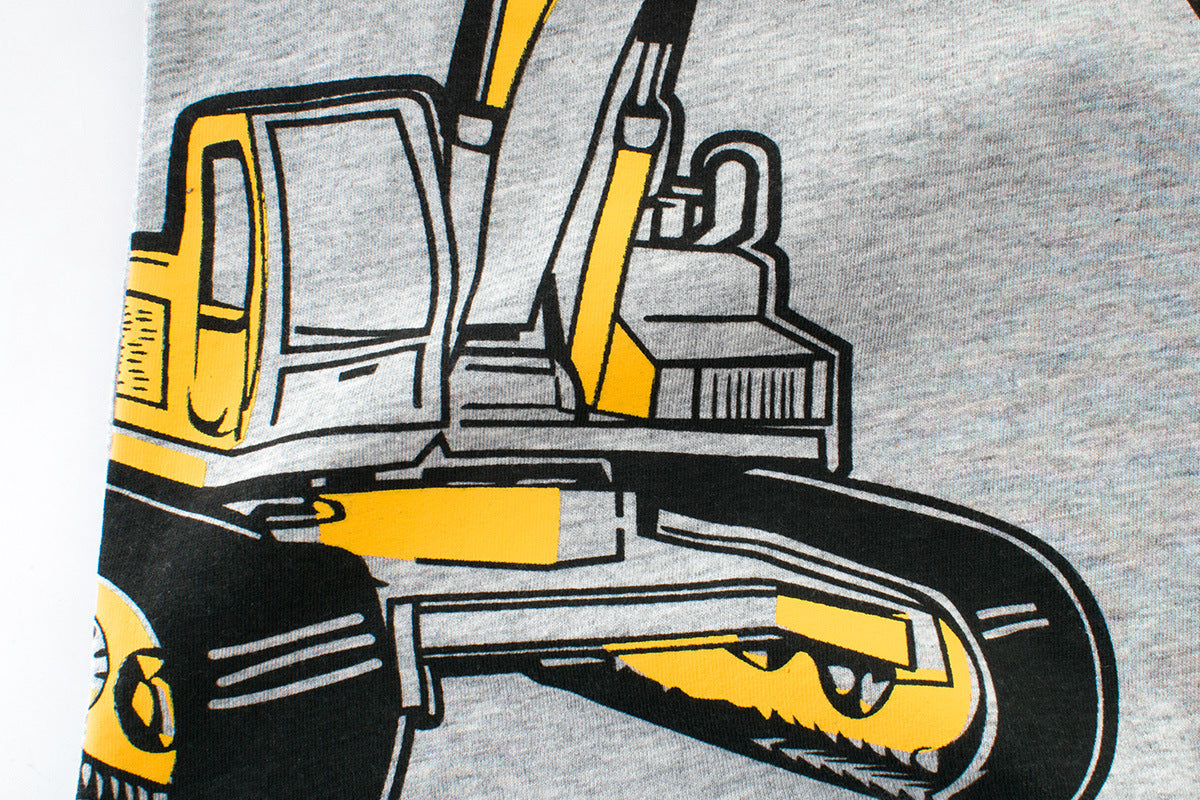 Zomer-T-shirt met cartoonprint voor jongens