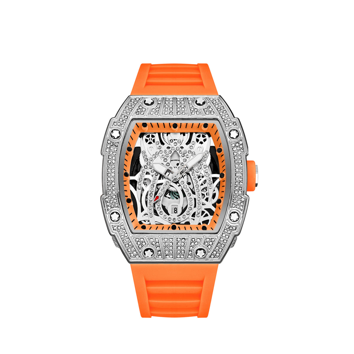 Montre à cadran squelette, unisexe