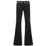 Damen-Bootcut-Hose mit hohem Stretchanteil und ausgestelltem Bein
