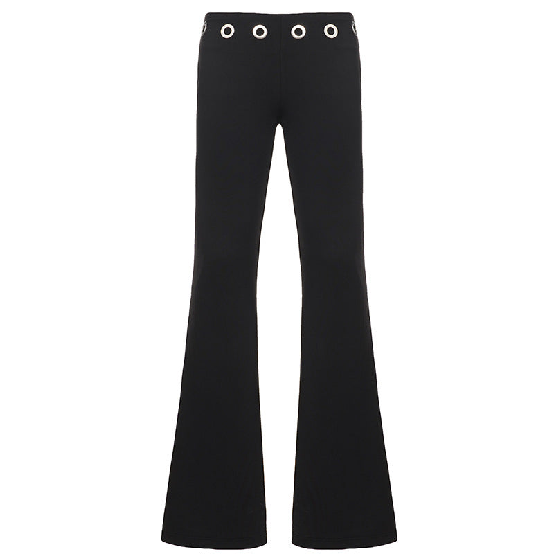 Damen-Bootcut-Hose mit hohem Stretchanteil und ausgestelltem Bein