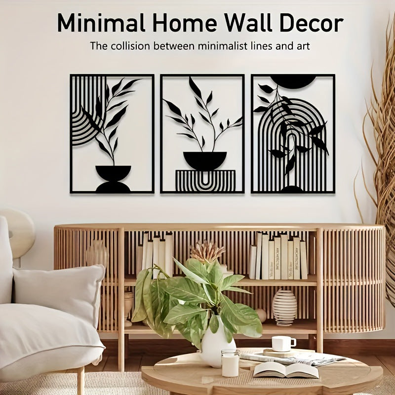 Minimalist Abstract Metal Wall Decor