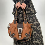 Große Damen-Schultertasche mit zwei Trageriemen