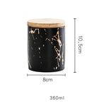 Ceramic Airtight Storage Jar with Bamboo Lid