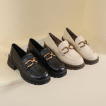 Women's Chunky-Heel Platform Loafers
