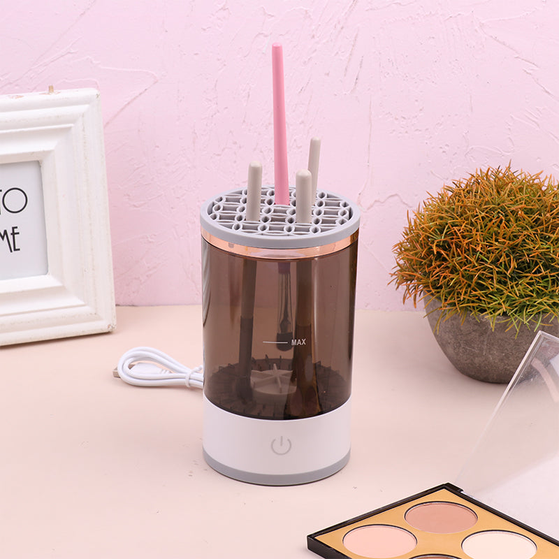 Nettoyeur de pinceaux de maquillage électrique avec chargement USB