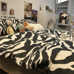 Parure de lit en coton à motif zèbre