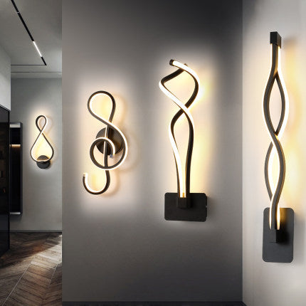 Nordische minimalistische LED-Wandleuchte