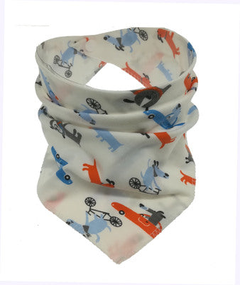 Waterdichte driehoekige baby-slabbetjes van katoen met cartoonprint, bandana-slabbetjes voor kwijlen, pasgeborene