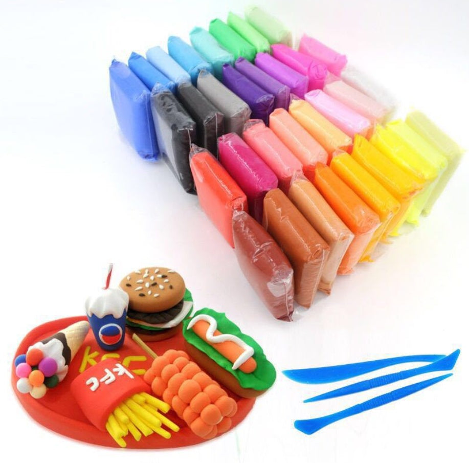 Fluffy Air-Dry Clay Modeling Kit for Kids