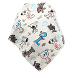 Waterdichte driehoekige baby-slabbetjes van katoen met cartoonprint, bandana-slabbetjes voor kwijlen, pasgeborene