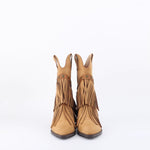 Botas de Camurça de Cano Médio para Mulher, Salto Largo