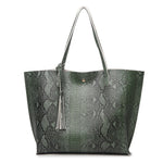 A New Handbag Bag Women on Behalf of Fashion Snake Ladies Handbags Shoulder Laptop Tote Ba