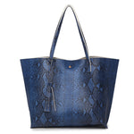 A New Handbag Bag Women on Behalf of Fashion Snake Ladies Handbags Shoulder Laptop Tote Ba